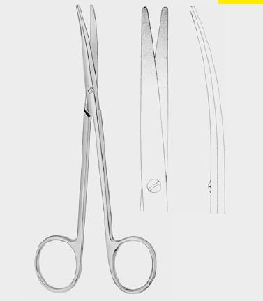 Ножиці МЕТЦЕНБАУМА-ФІНО (METZENBAUM fino), вигнуті, 20,5 см (cm) (з вольфрам-карбідними вставками)